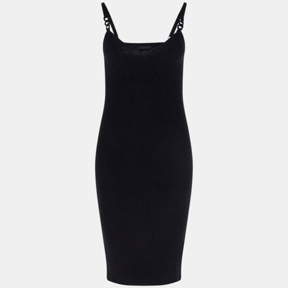 Guess Sleeveless Rings Gina Ribbed Dress NWT - Picture 3 of 3